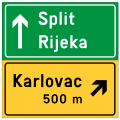 D06 Preliminary direction indicator for exit