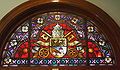 Pontifical Window with the coat of arms of Pope Benedict XV during whose reign the cathedral was dedicated