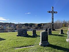 Curé-Adélard-Lamy Cemetery, Batiscan River, mouth of the Pierre-Paul River, P01548 bridge[4] on Route 352