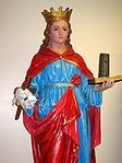 Statue of St. Agrippina in the North End of Boston where her feast day is a large public festival