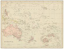 An 1883 Belgian map showing the Anson Archipelago