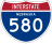 Interstate 580 marker