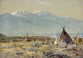 John Hafen, Tepees, Utah County (1907)