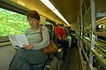 The interior view inside an original WeGo Star passenger coach