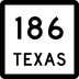 State Highway 186 marker