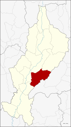 District location in Lampang province