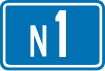 National Route 1 shield}}