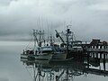 Salmon boats at dock in False Pass, AK.