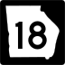 State Route 18 marker