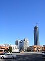 The tower compared to the rest of the Rincon Hill district.