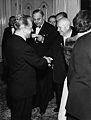 Polish ambassador to Austria Karol Kuryluk being introduced to Nikita Khrushchev during his meeting with John F. Kennedy in Vienna, 1961.