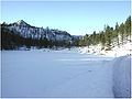 Figure 4. Meridianiite mineral type locality; Basque Lake No. 1 as seen in winter 2007. Courtesy R. Peterson 2010.