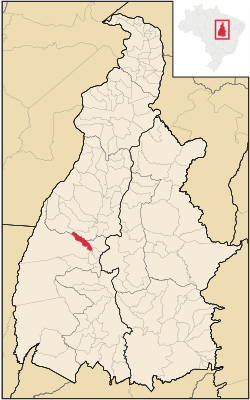 Location in Tocantins state