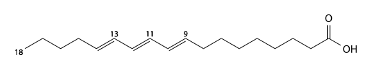 β-eleostearic acid structure