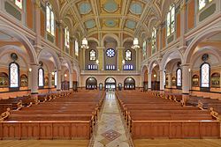 Interior view from the altar