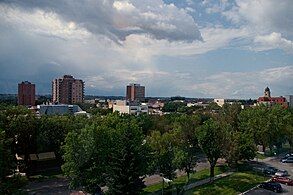 Skyline of Lethbridge