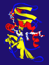 Dihydrofolate reductase from E. coli with its two substrates