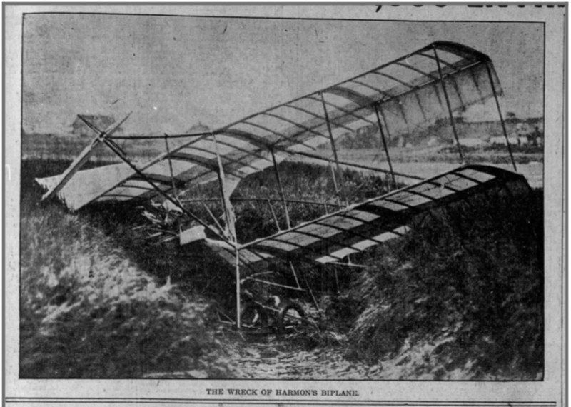 File:Harmon Biplane Wreckage.jpg