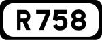 R758 road shield}}