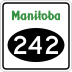 Provincial Road 242 marker