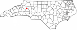 Location of Bethlehem, North Carolina