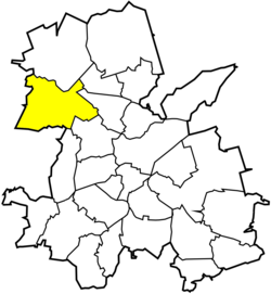 Location of Chwałęcice within Rybnik