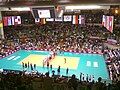 PalaTrieste during a volleyball match before new Allianz Wall (2010)