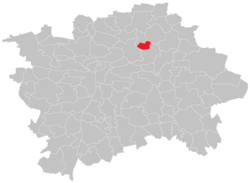 Location of Prosek in Prague