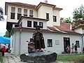 Memorial house with a bronze sculpture of Francis II Rákóczi