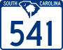 South Carolina Highway 541 marker