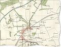 Map of Huntershill, shown to the south of Bishopbriggs, in 1923