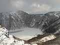 View of frozen Goshiki-numa