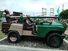 Jonga mounted with 105 mm RCL guns which destroyed most of the tanks during the 1965 and 1971 Indo-Pakistani wars