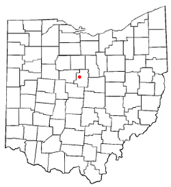 Location of Edison, Ohio