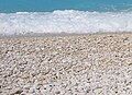 Myrtos beach white pebbles