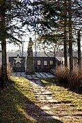 War memorial and monument to the Hero of the Soviet Union Alexei Sevastyanov (1917-1942).