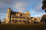 The Viceregal Lodge, now Rashtrapati Niwas, in Shimla designed by Henry Irwin in the Jacobethan style and built in the late 19th century.