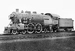 Builder's photo of a Reading Railway 4-4-4 locomotive in 1915