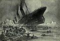 The Titanic's sinking, as depicted by Willy Stöwer