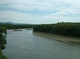 Teshio River as viewed from the Sōya Main Line