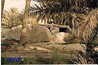 The women's bathing building to which the spring water from Ain Abu Luzah used to branch off.