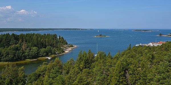 Arholma, view from the "Båk", the former lighthouse