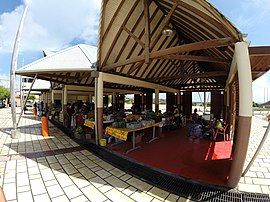 The fruit and vegetable market in Le Vauclin