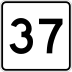 Route 37 marker