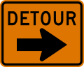 M4-9R Detour Right Arrow