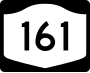 New York State Route 161 marker