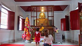 Statue inside the temple