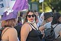 A participant in International Women's Day 2022 in Tandil