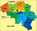 Image 32Map of Belgian regions and provinces. (from Geography of Belgium)