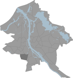 Location of Bieriņi in Riga